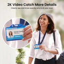 AOSU 3MP Wireless Doorbell Video Intercom Outdoor 2.4G Wi-Fi Smart Doorbell with Chime Human Detection Support Alexa Door Bell