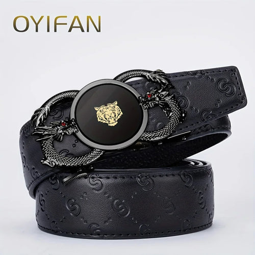 Business Men's Belt Genuine Luxury Brand Belt Metal Buckle Belt High Quality Genuine Leather Belt with Casual Pants Jeans