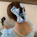 Solid Color Double Side For Women Girl Elegant Ponytail Braid Claw Clip Sweet Shark Crab Party Hair Accessories Trendy