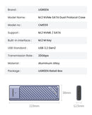 The Pocket Vault | UGREEN 20Gbps NVMe and SATA M.2 SSD Enclosure