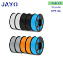 JAYO 3D Filament Printer PLA PLUS/PLA /PETG/PLA+2.0/ABS/TPU 1.75mm 10Rolls for FDM 100%No bubbel 3D Printer Materials DIY Gift