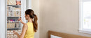 Over the Door 5‑Shelf Organizer, Large Pockets, Anti‑Tilt 44lb Load, Hanging Storage for Bedroom, Bathroom, Pantry, Nursery, Bla
