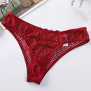 TERMEZY Women Sexy Lace Panties Low Waist Transparent Underwear Female G String Thong Comfortable Lingerie Temptation Intimates