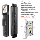 3D Face Recognition Smart Lock with Face Recognition Fingerprint APP Control HD Camera Video Doorbell
