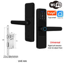 Wifi Smart Door Lock with Handle Keyless Entry Fingerprint Digital Lock Free App Remote Control Door 35-120mm