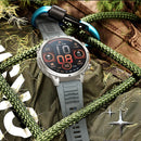 2026 GPS Smartwatch for Men 1.7 HD Screen Military Smart Watch Flashlight IP68 Waterproof 100 Sport Modes 720mAh Large Battery