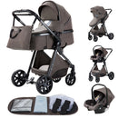 Newest Baby Stroller 3 in1 Multifunctional Stroller Easy Folding Travel Portable Baby Carriage Safety Seat EU Standard