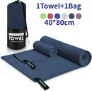Quick-Drying Sports Towel 40x80CM Blue Grey Green Orange Swimming Gym Fitness Camping Running Beach Washcloth Towels
