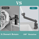 Mechanical Arm Universal Faucet Bathroom Kitchen Splashproof Faucet Bathroom Countertop Basin Hot and Cold Tap Faucet Accessorie
