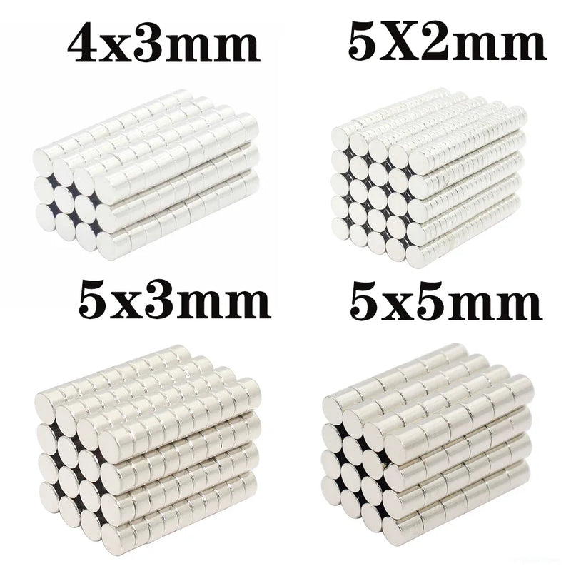 10/20/50/100Pcs 4x3mm 5x2mm 5x3mm 5x5mm Neodymium Magnet N35 NdFeB Round Super Powerful Strong Permanent Magnetic imanes