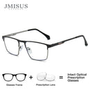 JMISUS 2025 New Arrivals Square Prescription Glasses Men Business Progressive Eyewear Plastic steel Custom Optical Eyeglasses