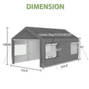 The Garrison | 10x20 FT Heavy-Duty Vehicle Shelter Canopy