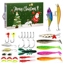 Fishing Advent Calendar 2024 Soft Lures Spoons Minnow Christmas Countdown Calendar Fishing Lures Set Surprise Xmas Gifts for Men