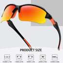 2024 Sport-Sonnenbrille polarisiert für Herren, Radfahren, Laufen, Angeln, UV400, Sonnenbrille, leichte Outdoor-Brille