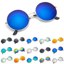 FOENIXSONG Fashion Sonnenbrillen für Damen Herren Piloten-Rund-Verlaufsspiegel Damenbrillen Oculos Lentes Gafas De Sol