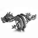 Vintage Dragon Adjustable Rings for Men Women Gothic Animal Finger Opening Ring Punk Hiphop Party Fashion Jewelry Accessories