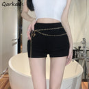 Shorts Women Solid Slim Design Casual New Korean Style Hot Girls Fashion Simple All-match Daily Streetwear Summer Sexy Soft Ins