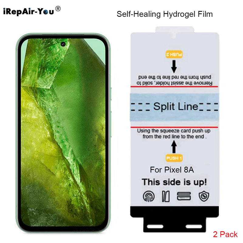 2PCS HD Soft TPU Screen Protector For Google Pixel 9 Pro XL 8A Self Healing Front Hydrogel Film Case Friendly+Fix Tools