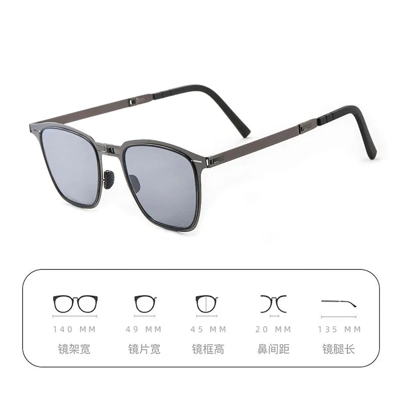 New folding HD portable sunglasses Drivers driving fishing outdoor climbing sunglasses trendy
