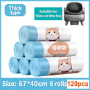 For Neakasa M1 Thick Cat Collect Receive Bag Pivot Autoscooper Drawstring Open-Top Self-Cleaning Litter Box Liner