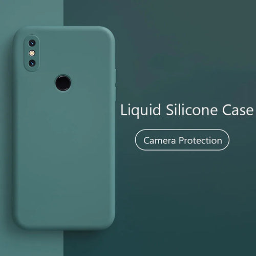 Luxus Flüssig Silikon Handyhülle für Xiaomi Mi A2 Mix 2S Mix 3 Mi 8 Mi 9 Mi 10 SE Redmi Note 7 8 Pro Weiche Hülle Coque Fundas