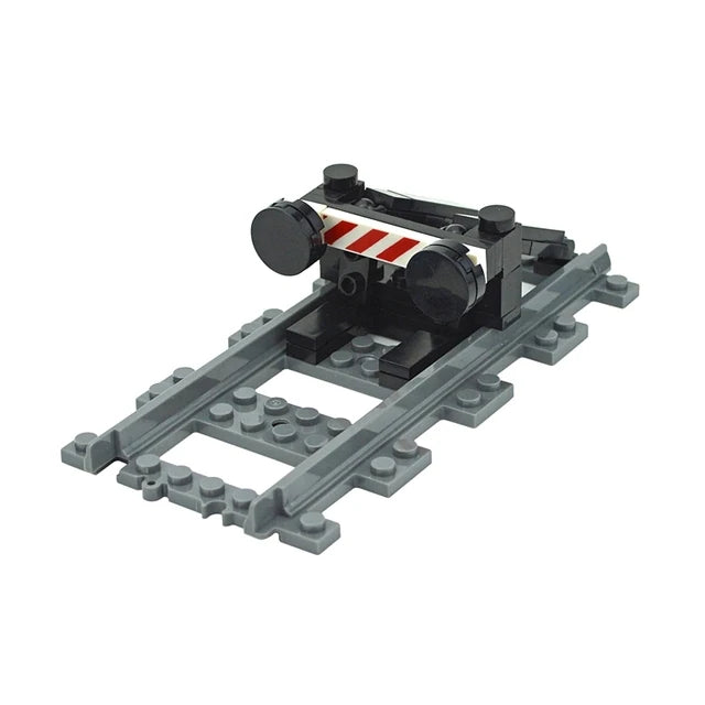 City Trains Train Track Rail Bricks Model  Toy Soft Track& Cruved& Straight for Kids Gift Compatible All Brands Railway Leduo