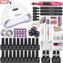 Super Manicure Set for Nail Kit with led Nail lamp 20000RPM Nail drill Machine Nail Polish Kit Acrylic Kit Nail Art Tools Set