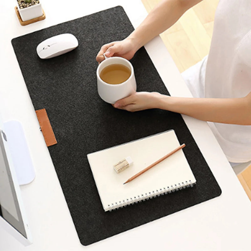 60X30cm Felt Mouse Pad Gaming Mouse Pad Table Mat Soft Foldable Laptop Keyboard Mouse Mat For Office Home Non-slip Pad