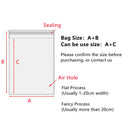 100pcs Transparent Bags For Gift Packaging Plastic Pouch Candy Cellophane T-Shirt Clothing Waterproof Storage Self Adhesive Bag