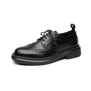New Trending Brogues Classic Men Dress Shoes Men Oxfords Patent Leather Shoes Lace Up Formal Black Leather Wedding Party Shoes