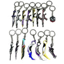 Valorant Weapon Keychain Reaver Karambit Vandal Prime Champions Skins Samurai Sword Pocketknife Weapon Model Gifts Toys for Boys