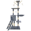 Cat Tree Scratching Post, Stable Structure Kitten Activity Centre Pet Toy Scratcher, Tall Cat Furniture Climbing Tower