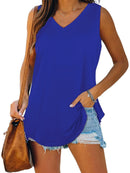 Plus size women's summer sports vest, comfortable casual sports sleeveless top, tank top