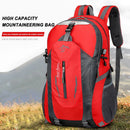 Polyester Camping Backpack Breathable Fishing Bag Large Capacity Wear-resistant Layered Storage Lightweight for Office Travel