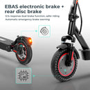 iScooter i9Max 10in Electric Scooter Max Motor 500W Dual Shock Absorption Scooters for Adult 35KM/H 10Ah Honeycomb Tire Scooter