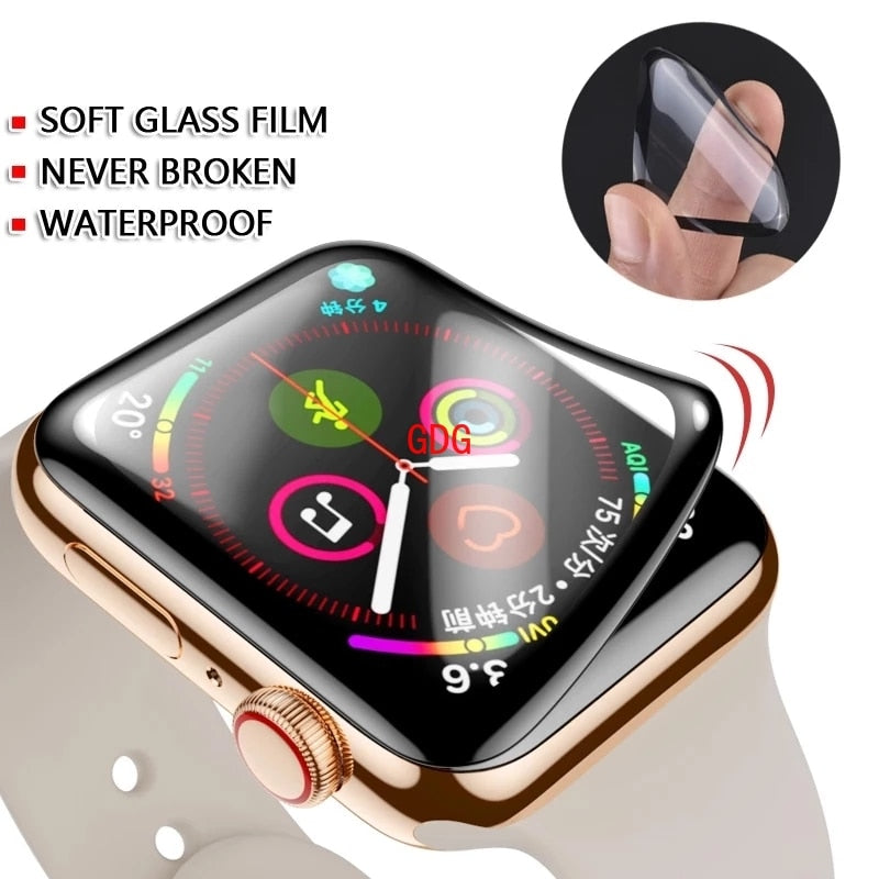 1-4PCS Protector Film for Apple Watch 7 6 SE 5 4 8 Screen Protectors 40MM 41MM 42MM 44MM 45MM 38MM on Apple watch Ultra 8 49MM