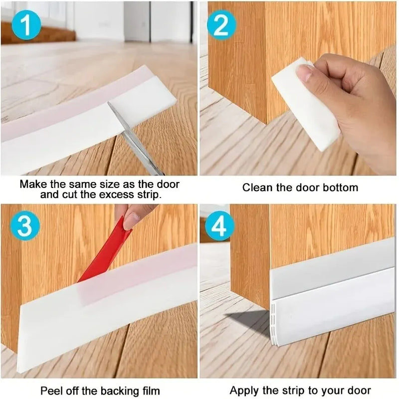 1 Pc Door Stopper, Strong Self-adhesive Sealing Strip For Indoor And Outdoor Doors, Dustproof, Insect Proof, And Soundproof