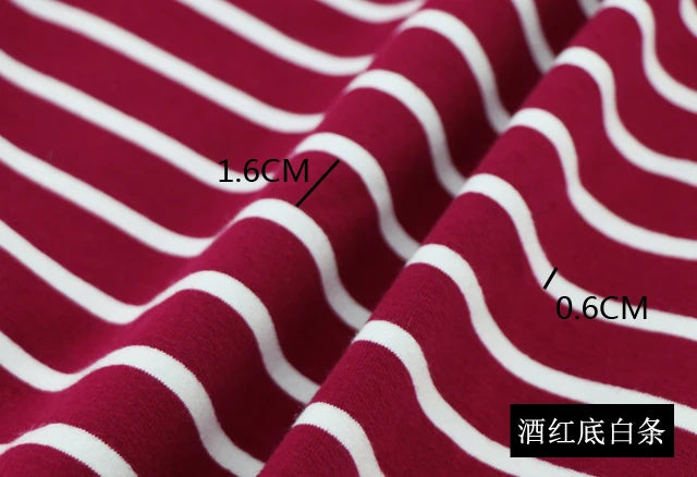 170x 50cm 95% cotton yarn dyed stripe fabric spring and autumn clothes between cloth high elastic deformation