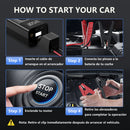8000A Booster Battery Car Jump Starter (up to All Petrol, Diesel Engine 10.0L), with USB Charging Port, LED Light