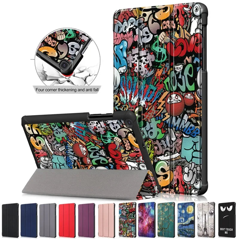 Funda for Samsung Galaxy Tab A A2 10.5 T590 T595 A9 Plus 11 S9 FE A 8 A8 Case SM-X200 S6 Lite Folding Stand Cover Tablet A9+