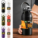 Portable Thermos with Straw Cold and Hot Thermal Mug Tumbler Coffee Cup Sports Vacuum Flasks 304 Stainless Steel Water Bottle