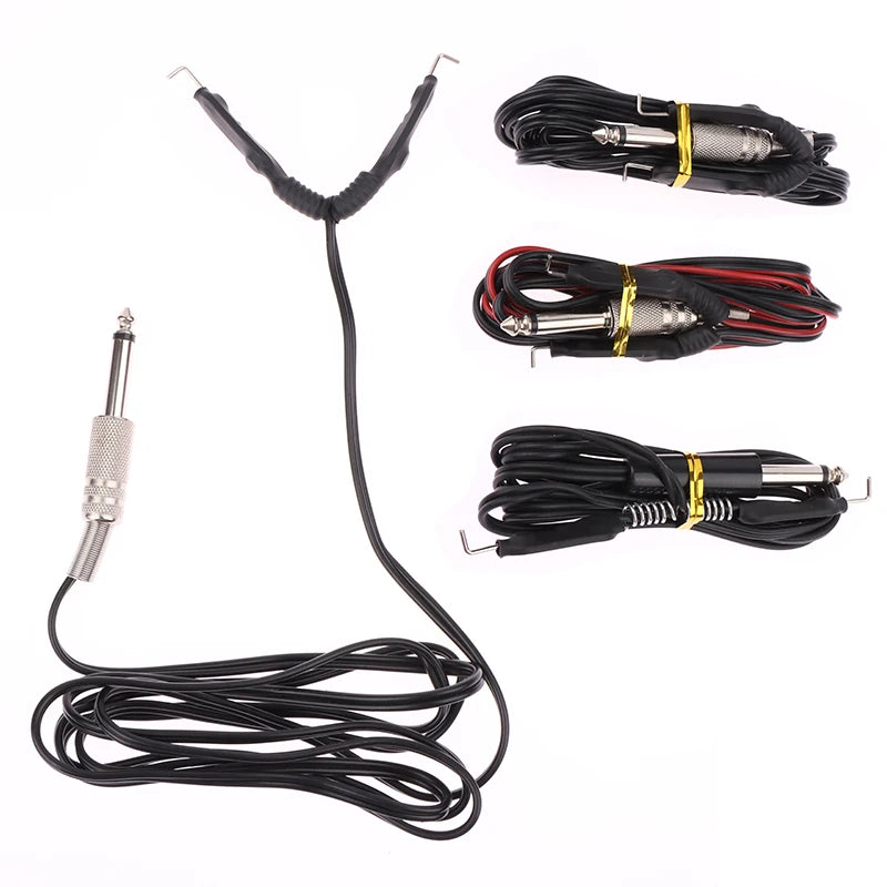 1pcs Tattoo Clip Cord Hook Line Power Tattoo Cable For Tattoo Machine/Gun Foot Pedal Switch Power Supply Accessory 1.8M