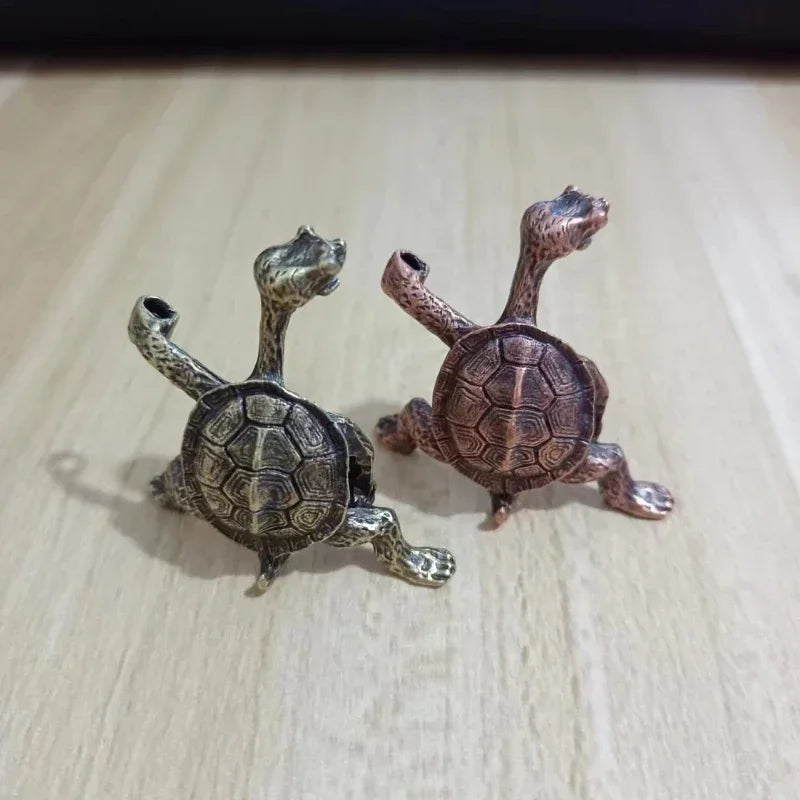 1pcs Mini Turtle Shape Incense Censer Sandalwood Stick Holder Vintage Bronze Animal Incense Holder Burner Stand Gift Home Decor