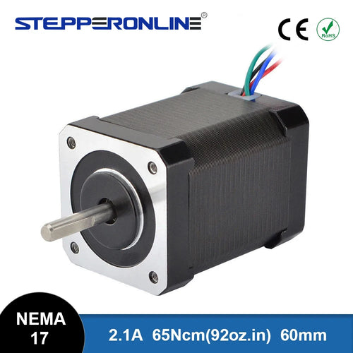 Nema 17 Schrittmotor 65Ncm (92oz.in) 60mm 2.1A 4-adriger Nema17 Motor 42BYGH Schrittmotor für 3D-Drucker CNC XYZ Motor