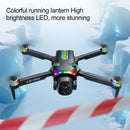 ZNLYRION K21MAX Foldable Brushless Drone With Screen Remote EIS Dual Electric Camera Optical Flow Hover Colorful LED Light RC Quadcopter