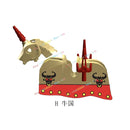 MOC Medieval Military Series Castle Roman Knight Horse Saddle Soldiers War Horses Building Block Accessories Kids Education Toy