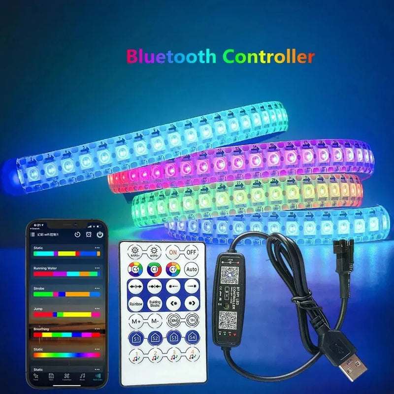 LED Strip Lamp USB Interface Computer Monitor Color Real-Time Synchronization DIY Game Atmosphere Lamp With 5V 5M-30M Optional.