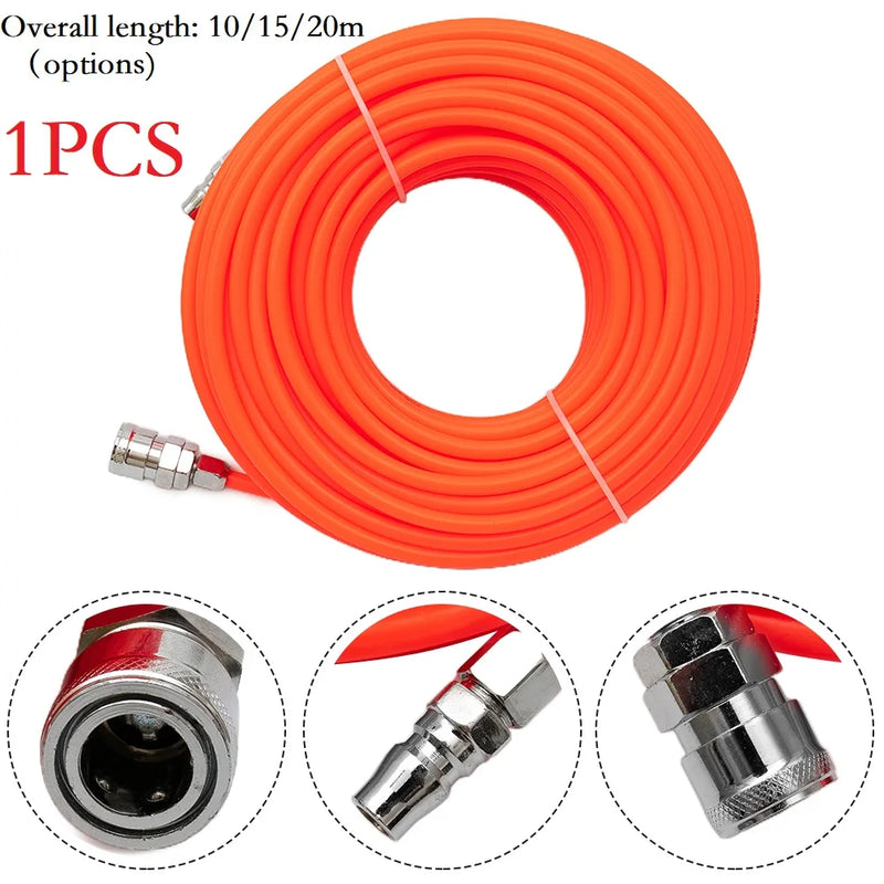 Pneumatic Air Hose Compressor Air Tube Pump 5*8mm With Quick Connector Fittings For Air Compressor Ventilation