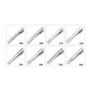 8pc Tie Clip Set Metal Silvery Color Necktie Clip For Men Wedding Gentleman Ties Bar Crystal Pin For Men's Accessories Jewelry