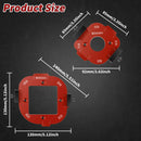 2Pcs Woodworking Router Round Corner Radius Template Aluminum Alloy Radius Jig Router Template Positioning Jig for R10 to R50